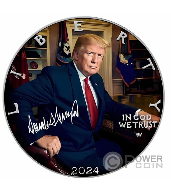 REAL PRESIDENT Trump 1 Oz Silver Coin 1 USA 2024