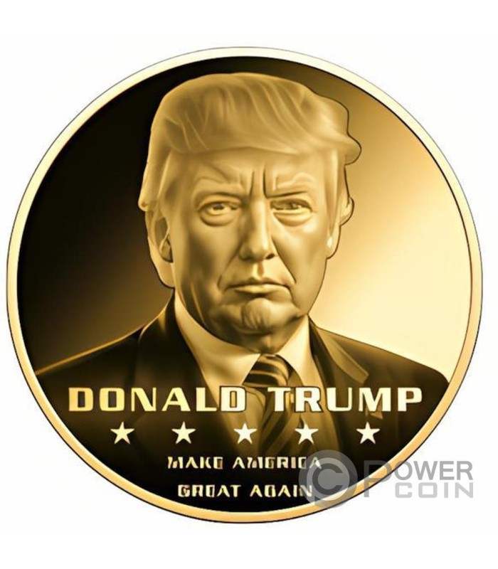 DONALD TRUMP 1/1000 Oz Gold Coin 3000 Francs Chad 2024