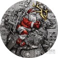 STEAMPUNK SANTA 2 Oz Монета Серебро 2000 Франков Камерун 2025