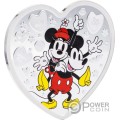 I LOVE US DISNEY Mickey and Minnie 1 Oz Moneda Plata 2$ Niue 2025