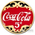 COCA COLA LOGO 2 Oz Médaille Argent USA