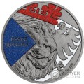 CZECH LION 1 Oz Moneda Plata 2$ Niue 2024