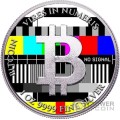 NO SIGNAL Bitcoin 1 Oz Серебро Монета 2$ Ниуэ 2024