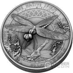 DRAGONFLY SPIRIT The Native Spirit 1 Oz Silber Münze 1$ Sioux Nation 2025