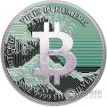 DIGITAL WAVE Bitcoin 1 Oz Серебро Монета 2$ Ниуэ 2024