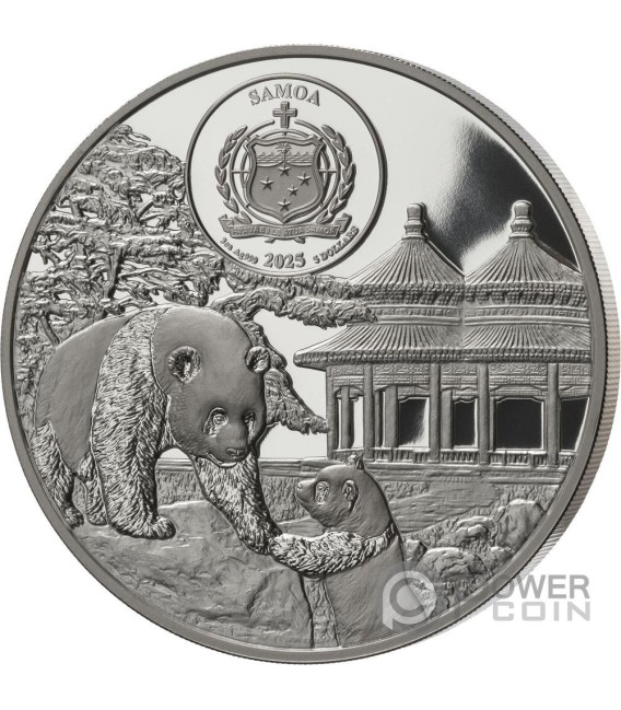 TEMPLE OF HEAVEN 3 Oz Moneda Plata 5$ Samoa 2025