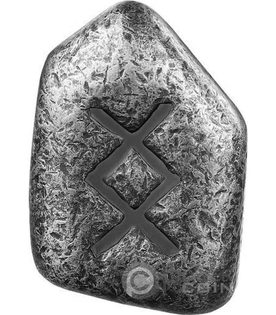 INGWAZ Cast Rune 1 Oz Médaille Argent 2025