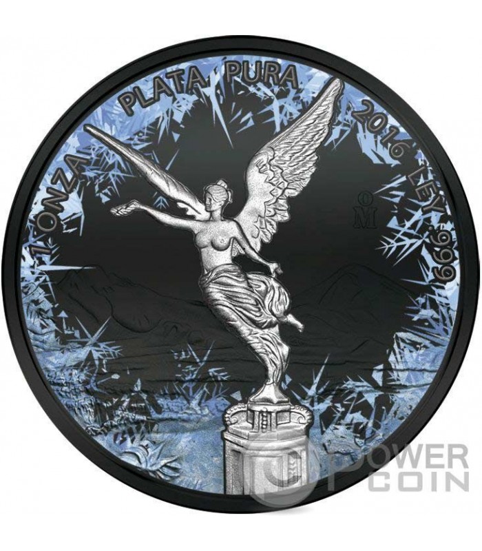 LIBERTAD Deep Frozen Edition 1 Oz Silver Coin Mexico 2016