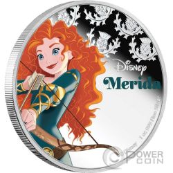 MULAN Disney Princess 1 Oz Argent Proof Monnaie 2$ Niue 2016