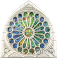 SAGRADA FAMILIA Rose Windows Moneda Plata 5$ Pitcairn Islands 2025