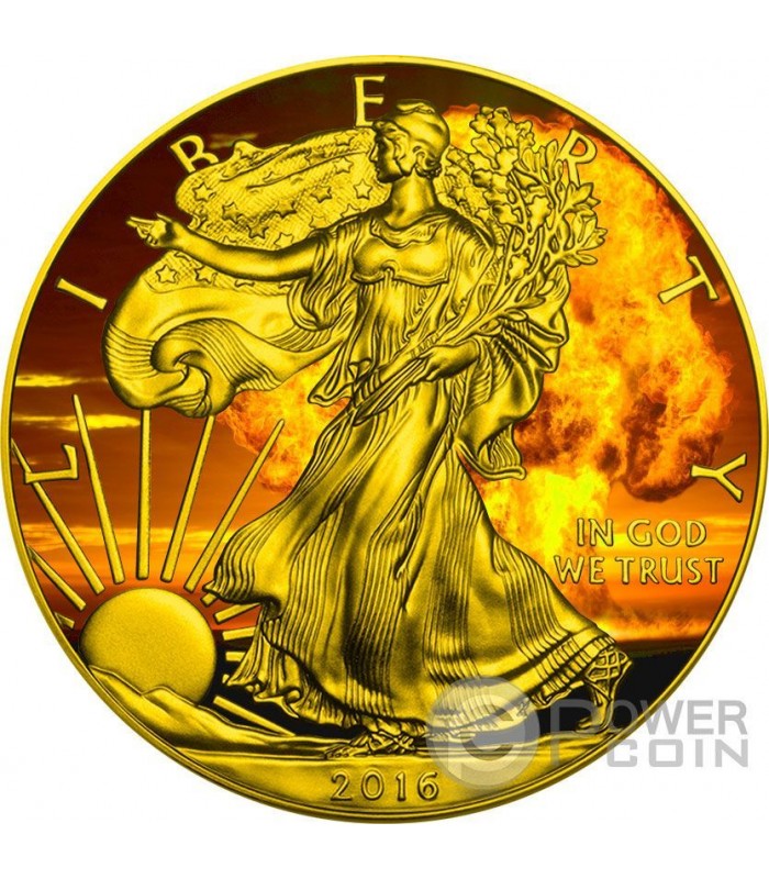 NUCLEAR EAGLE Armageddon Nuke Walking Liberty 1 Oz Silver Coin 1 