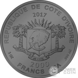 HEDGEHOG Night Hunters Silver Coin 500 Francs CFA Cameroon 2023