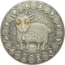 GEMINI Horoscope Zodiac Swarovski Silver Coin Belarus 2009