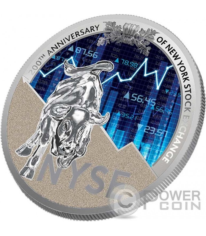 NEW YORK STOCK EXCHANGE NYSE 200th Anniversary 1 Oz Silver Coin