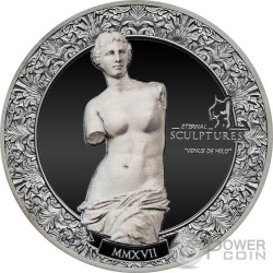 LEDA AND SWAN Eternal Sculptures 2 Oz Silver Coin 10$ Palau 2019