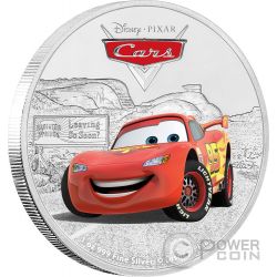 SALLY Cars Disney 1 Oz Silver Coin 2$ Niue 2017