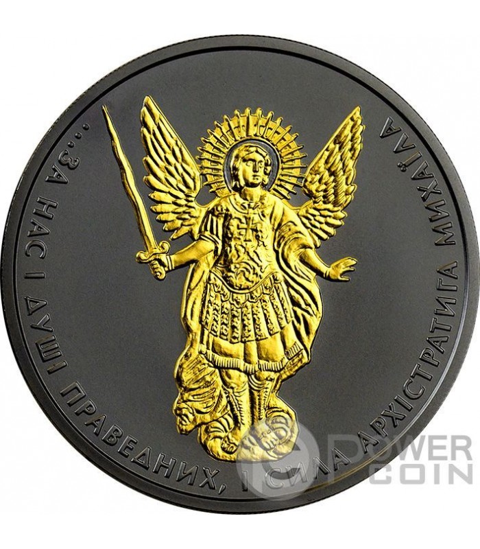 ARCHANGEL MICHAEL Shade of Enigma Black Ruthenium 1 Oz Silver Coin