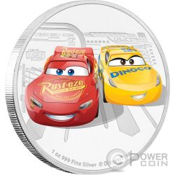 SALLY Cars Disney 1 Oz Silver Coin 2$ Niue 2017