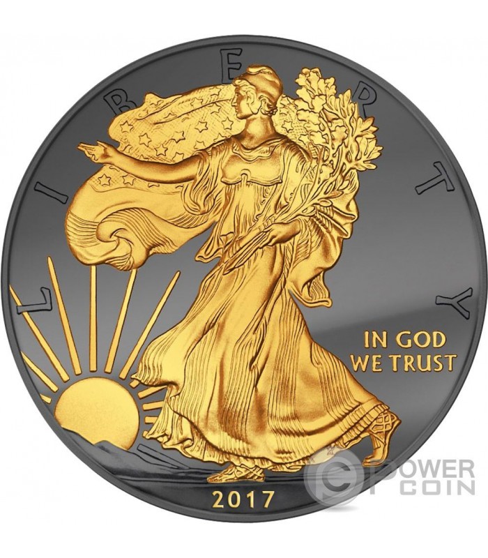 WALKING LIBERTY Golden Enigma 1 Oz 1 Dollar 2017