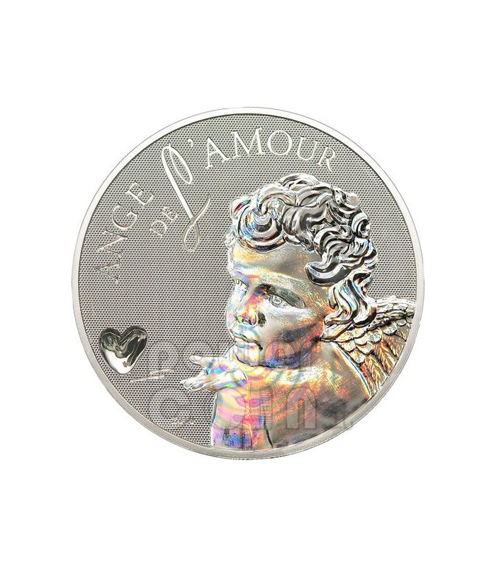 ANGEL OF LOVE Hologram Silver Coin 1000 Francs Cameroon 2010