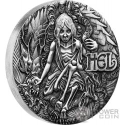 FRIGG Norse Goddesses 2 Oz Silver Coin 2$ Tuvalu 2017