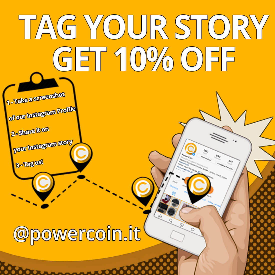 Tag Us In Your Instagram Story And Get A 10 Off Coupon Power Coin S Blog