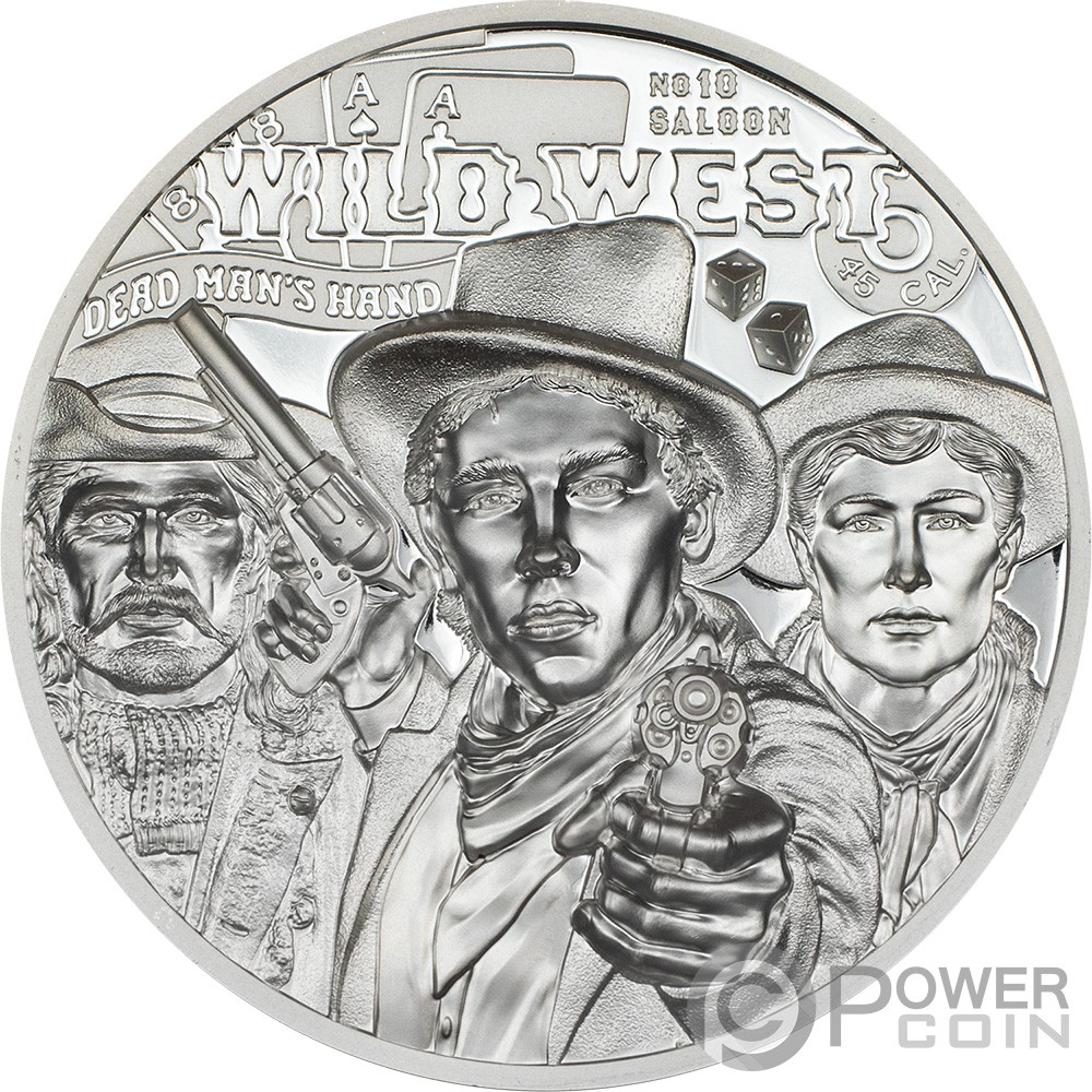 WILD WEST Legends 1 Oz Silver Coin 5$ Cook Islands 2024