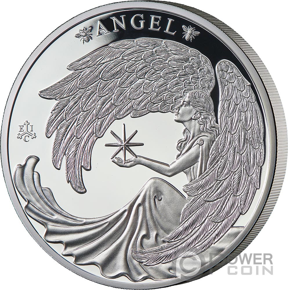 LUCKY ANGEL 1 Oz Silver Coin 1 Pound Saint Helena 2024
